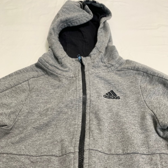 5t boys adidas gray zip up hoodie - Picture 2 of 4